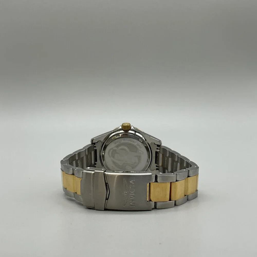 Invicta 12787 Womens Watch 38mm White Heart Dial Two Tone Date New Battery 8